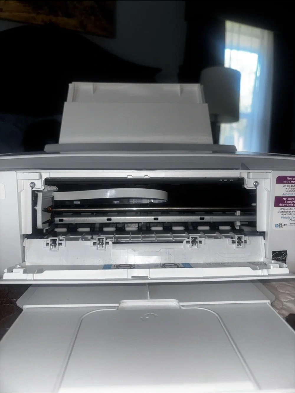 HP White and Gray All-in-One Printer